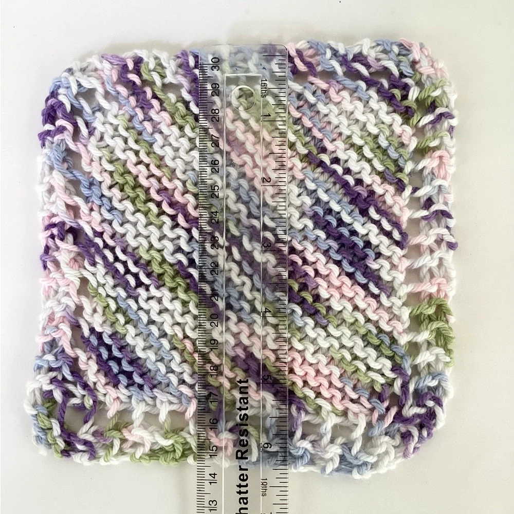 Baby Washcloths Hand Crafted Cotton Pink Purple Shower Gift Bath Essentials